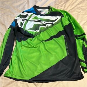 Men's Green and Black Jersey